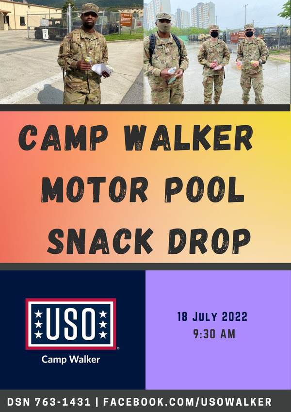 Motor Pool Snack Drop Camp Walker • USO Korea